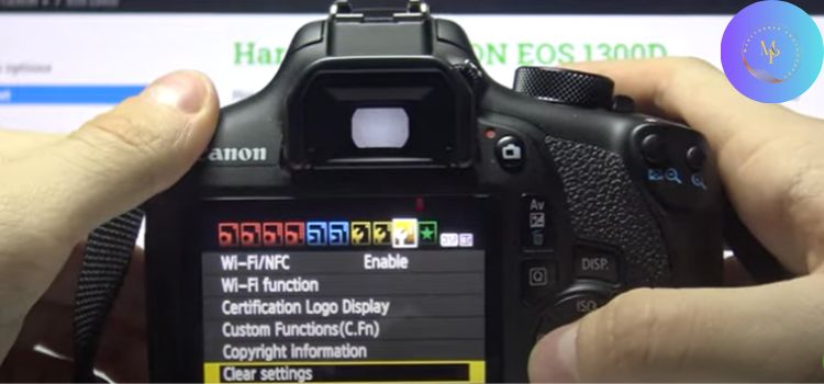 how to reset canon rebel t7